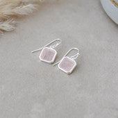Florence Earring - rose quartz