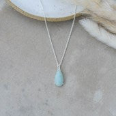 Marmee Drop Necklace - amazonite