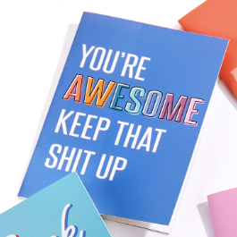 Dirty Words Greeting Cards