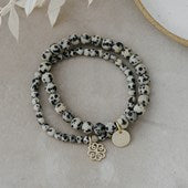 Stackem Up Bracelets - dalmation jasper