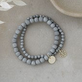 Stackem Up Bracelets - grey druzy