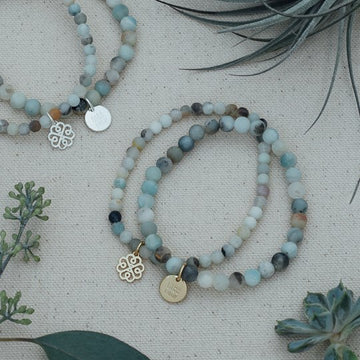 Stackem Up Bracelets - amazonite