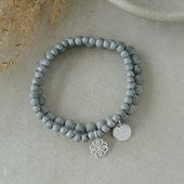 Stackem Up Bracelets - grey druzy