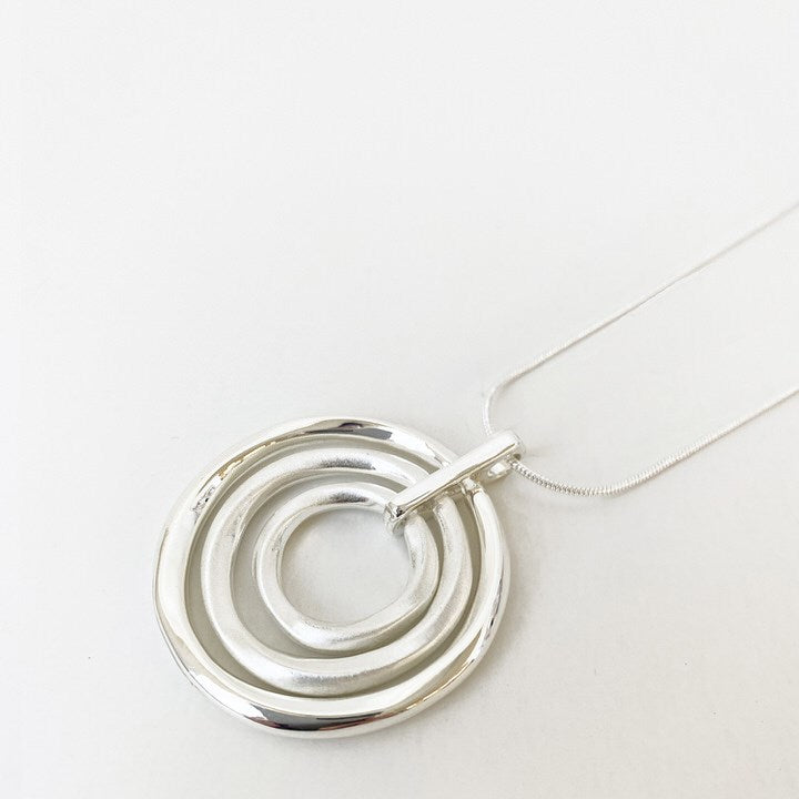 Necklace with Triple Rings